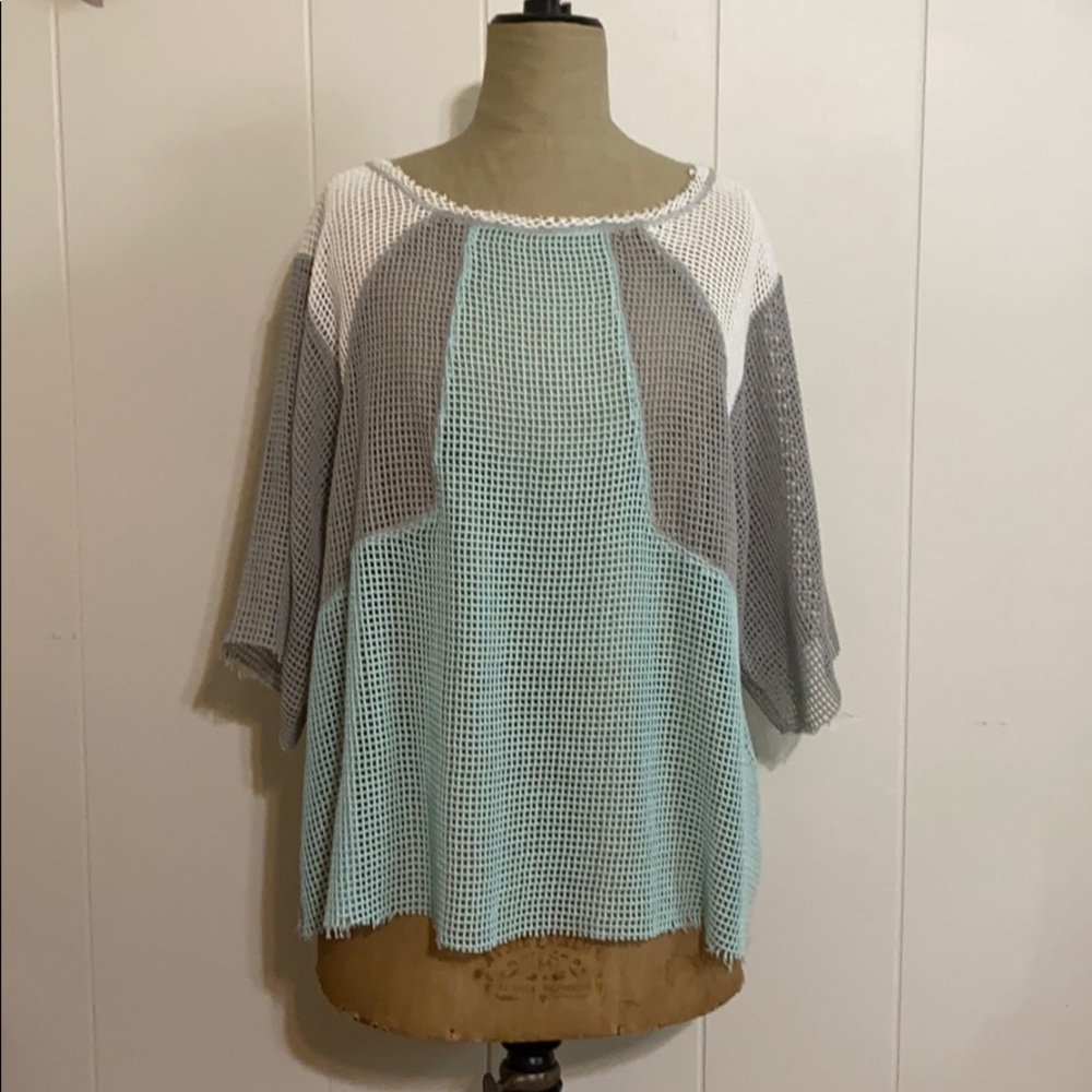 NWOT We The Free colorblock beach top